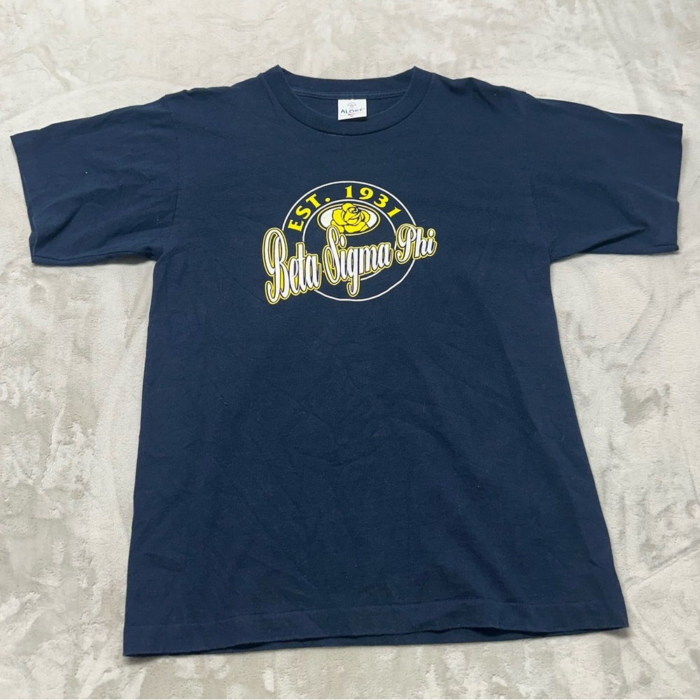 90s Beta Sigma Phi Sorority Shirt Size Medium Vintage